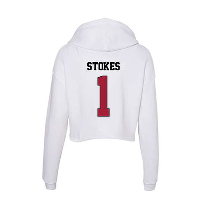 St. Joe's - NCAA Women's Basketball : Rhian Stokes - Women's Crop Fleece Hoodie-1