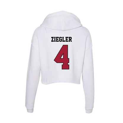 St. Joe's - NCAA Women's Basketball : Laura Ziegler - Women's Crop Fleece Hoodie-1