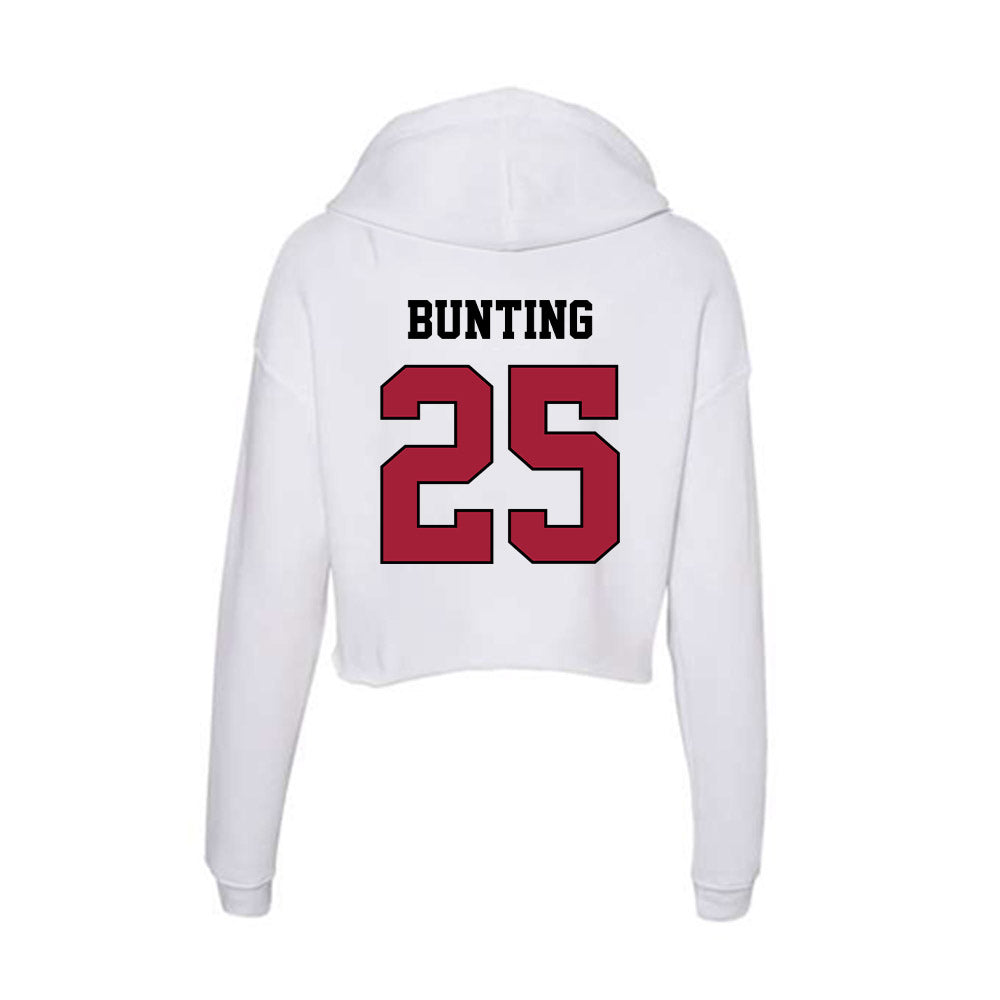 St. Joe's - NCAA Men's Soccer : Nate Bunting - Women's Crop Fleece Hoodie-1