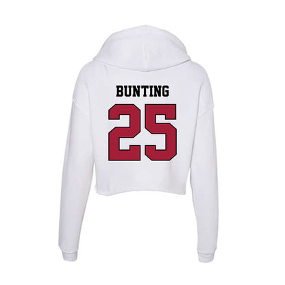 St. Joe's - NCAA Men's Soccer : Nate Bunting - Women's Crop Fleece Hoodie-1