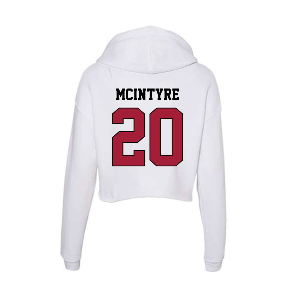 St. Joe's - NCAA Men's Soccer : Campbell McIntyre - Women's Crop Fleece Hoodie-1