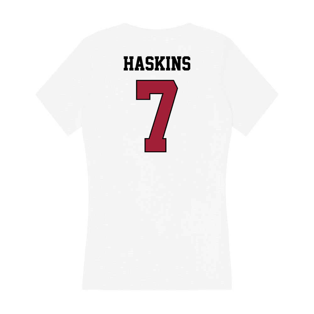 St. Joe's - NCAA Men's Basketball : Dasear Haskins - Women's V-Neck T-Shirt-1