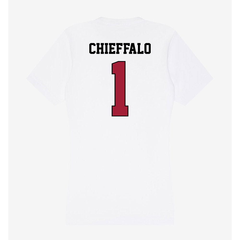 St. Joe's - NCAA Women's Lacrosse : Carina Chieffalo - Women's V-Neck T-Shirt-1