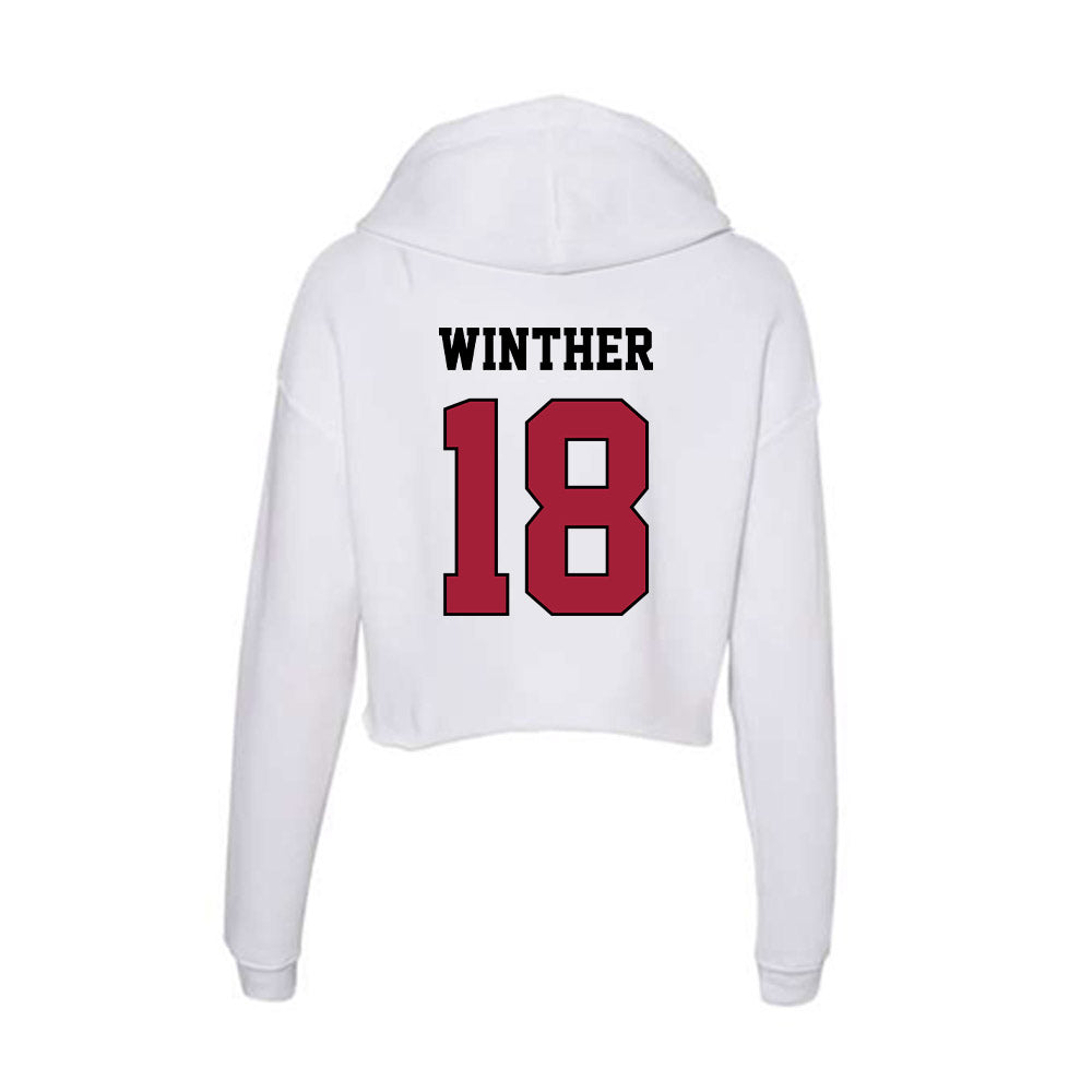 St. Joe's - NCAA Women's Field Hockey : Emma Winther - Women's Crop Fleece Hoodie-1