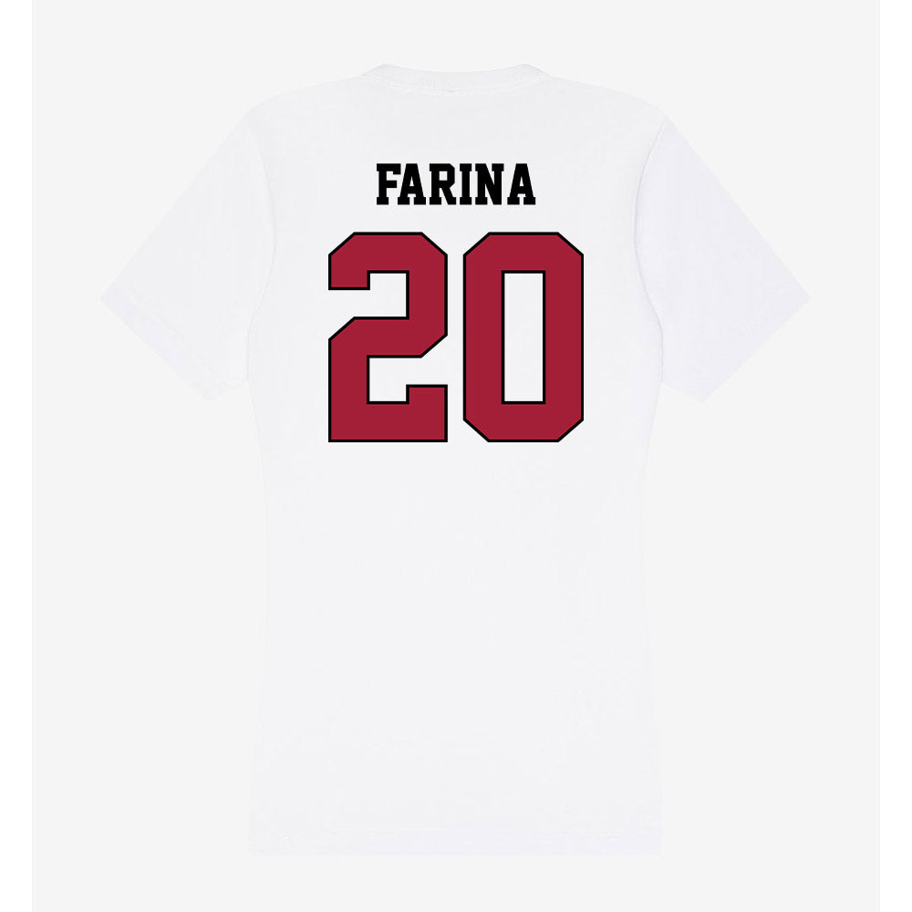 St. Joe's - NCAA Softball : Ava Farina - Women's V-Neck T-Shirt-1