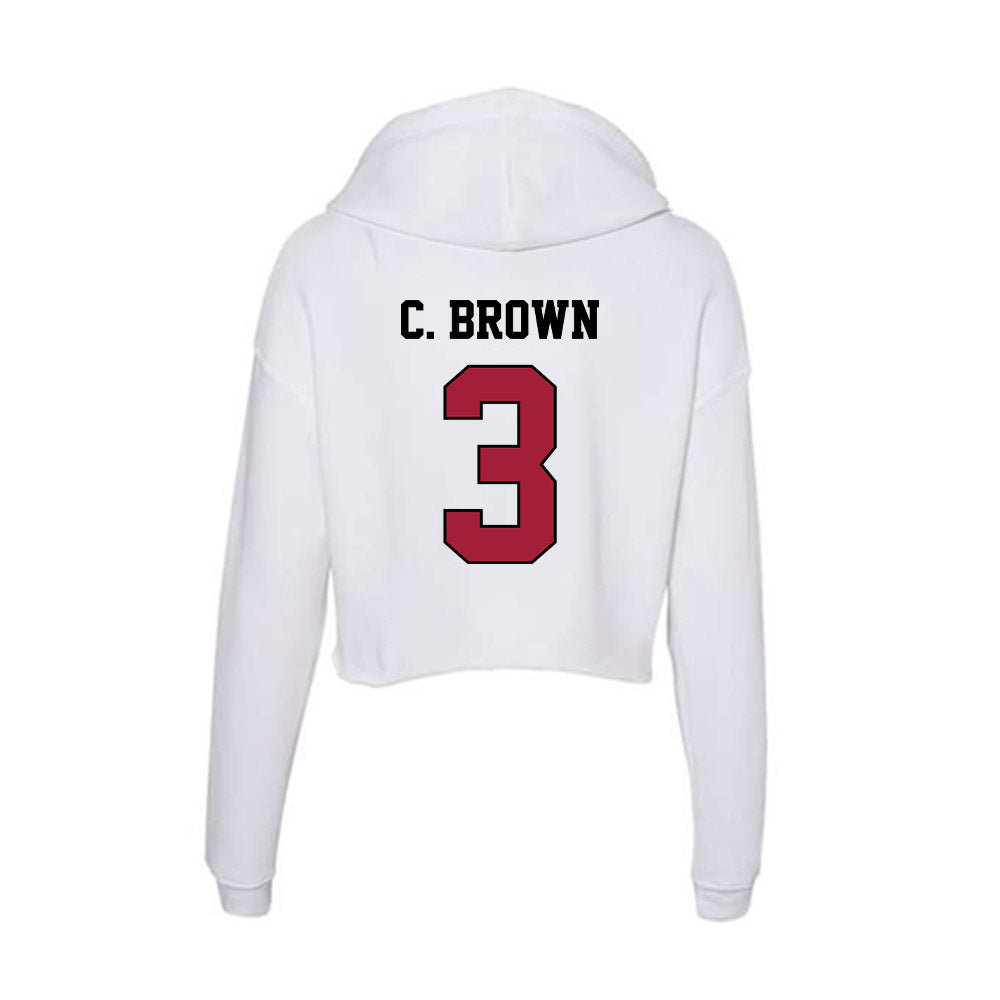 St. Joe's - NCAA Men's Basketball : Cameron Brown - Women's Crop Fleece Hoodie-1