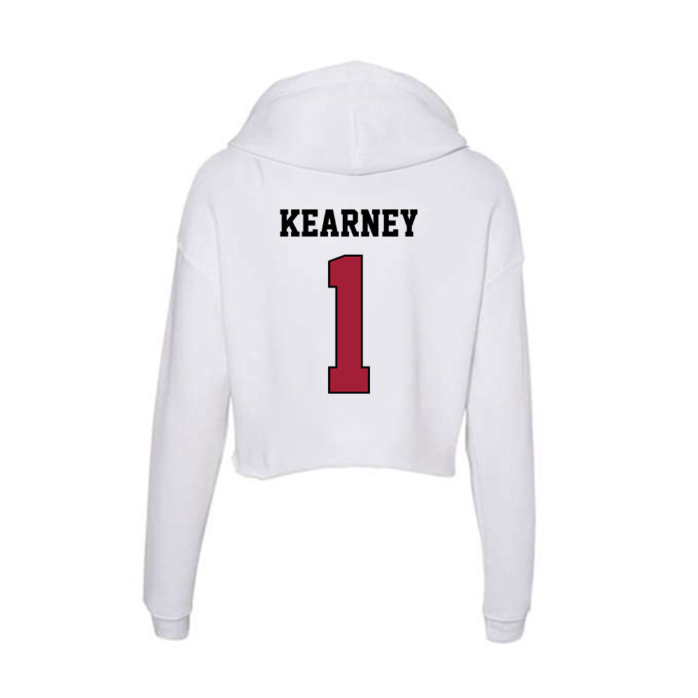 St. Joe's - NCAA Men's Basketball : Kevin Kearney - Women's Crop Fleece Hoodie-1