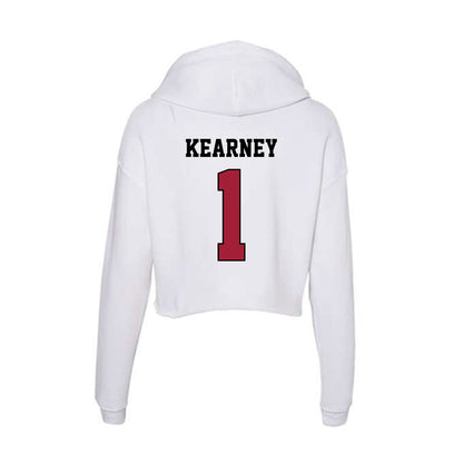 St. Joe's - NCAA Men's Basketball : Kevin Kearney - Women's Crop Fleece Hoodie-1