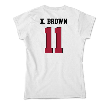 St. Joe's - NCAA Men's Basketball : Xzayvier Brown - Soft Style Women’s T-Shirt-1