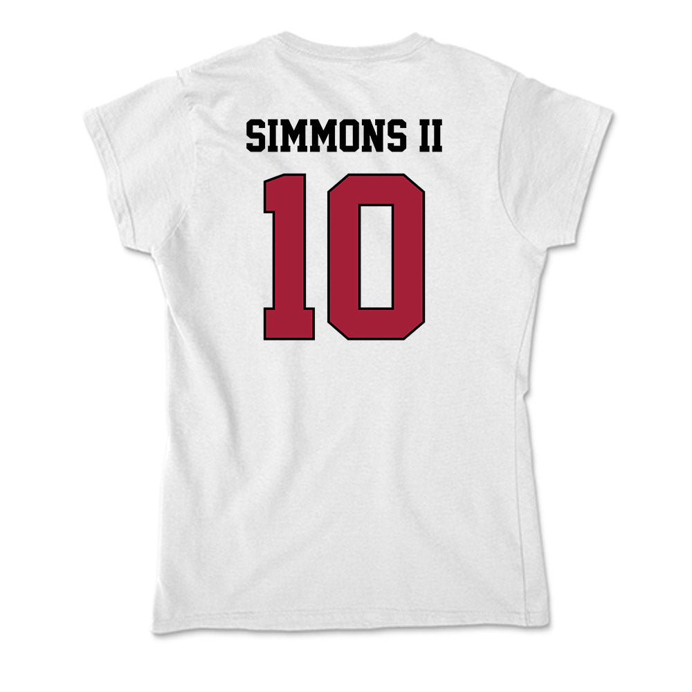 St. Joe's - NCAA Men's Basketball : Shawn Simmons II - Soft Style Women’s T-Shirt-1