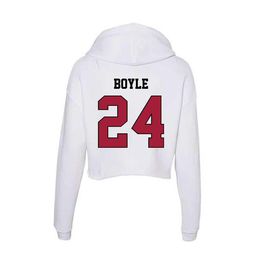 St. Joe's - NCAA Men's Soccer : Sean Boyle - Women's Crop Fleece Hoodie-1