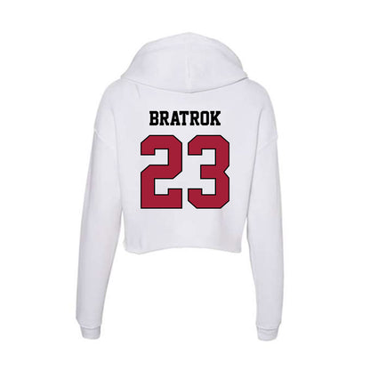 St. Joe's - NCAA Men's Soccer : Vegard Bratrok - Women's Crop Fleece Hoodie-1