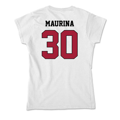 St. Joe's - NCAA Women's Basketball : Paula Maurina - Soft Style Women’s T-Shirt-1