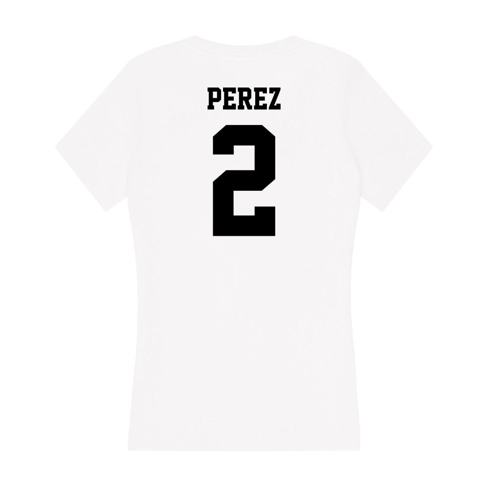Lamar - NCAA Baseball : Andres Perez - Women's V-Neck T-Shirt-1