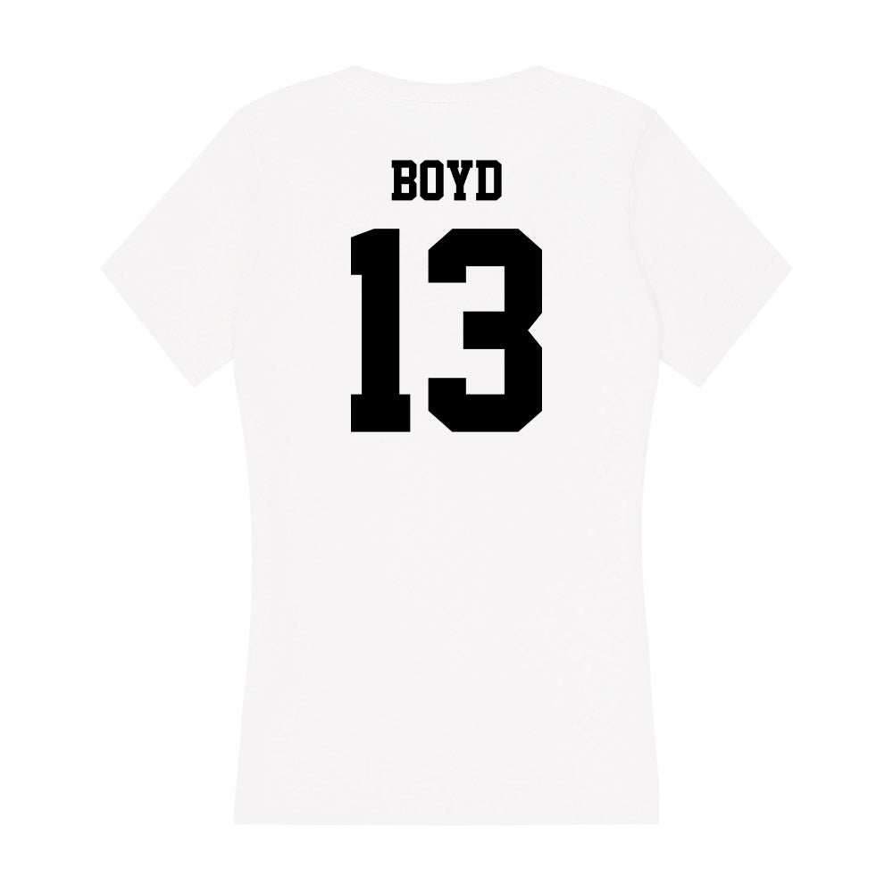 Lamar - NCAA Football : Jayden Boyd - Women's V-Neck T-Shirt-1
