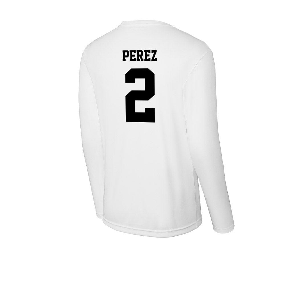 Lamar - NCAA Baseball : Andres Perez - Performance Long Sleeve T-Shirt-1