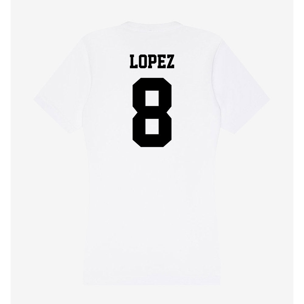 Lamar - NCAA Baseball : Mark Lopez - Women's V-Neck T-Shirt-1