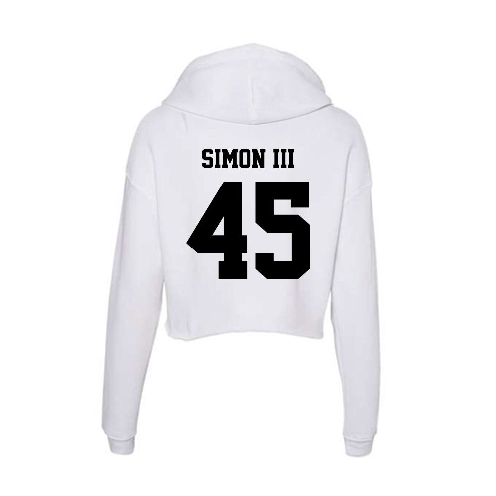 Lamar - NCAA Football : Albert Simon III - Women's Crop Fleece Hoodie-1