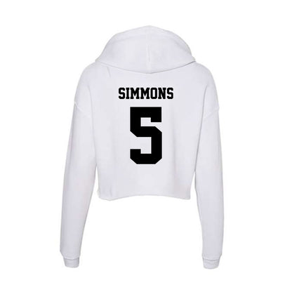 Lamar - NCAA Football : Brit Simmons - Women's Crop Fleece Hoodie-1