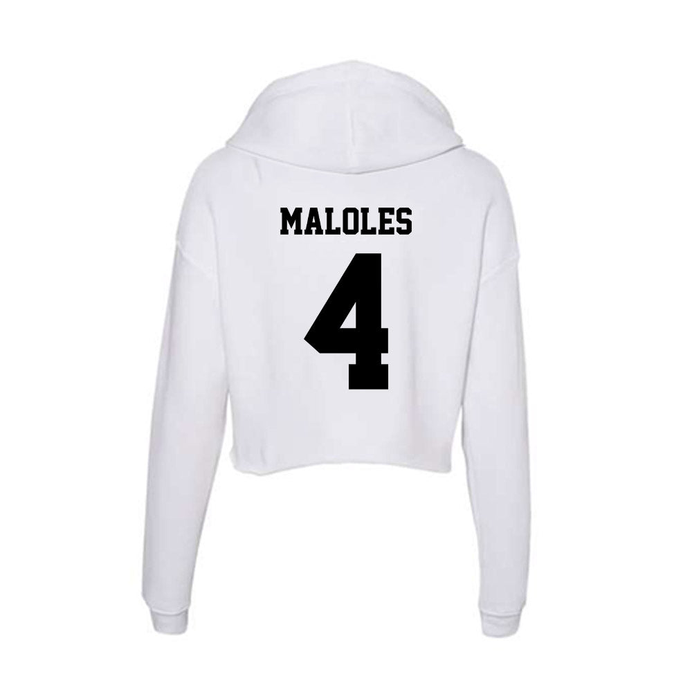 Lamar - NCAA Football : Royce Maloles - Women's Crop Fleece Hoodie-1