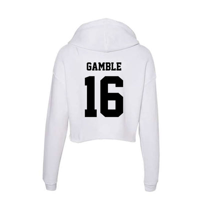 Lamar - NCAA Women's Volleyball : Ashlyn Gamble - Women's Crop Fleece Hoodie-1