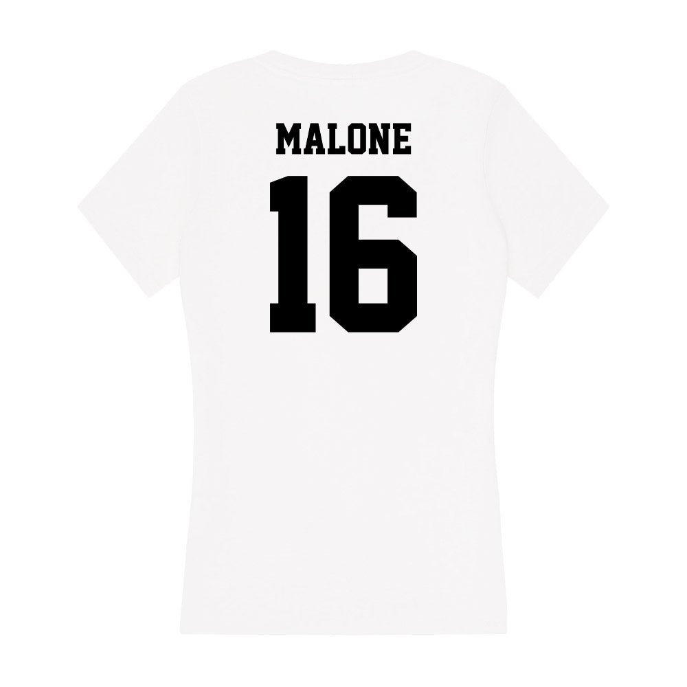 Lamar - NCAA Football : Kendric Malone - Women's V-Neck T-Shirt-1