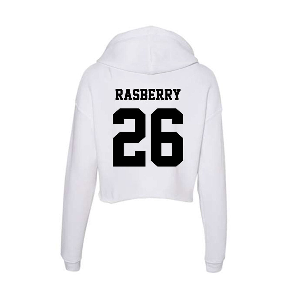 Lamar - NCAA Football : Omarion Rasberry - Women's Crop Fleece Hoodie-1