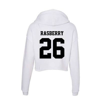 Lamar - NCAA Football : Omarion Rasberry - Women's Crop Fleece Hoodie-1