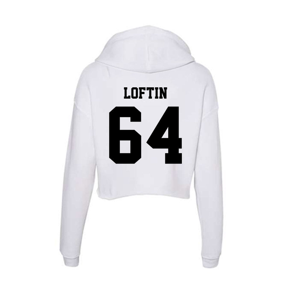 Lamar - NCAA Football : Bryce Loftin - Women's Crop Fleece Hoodie-1