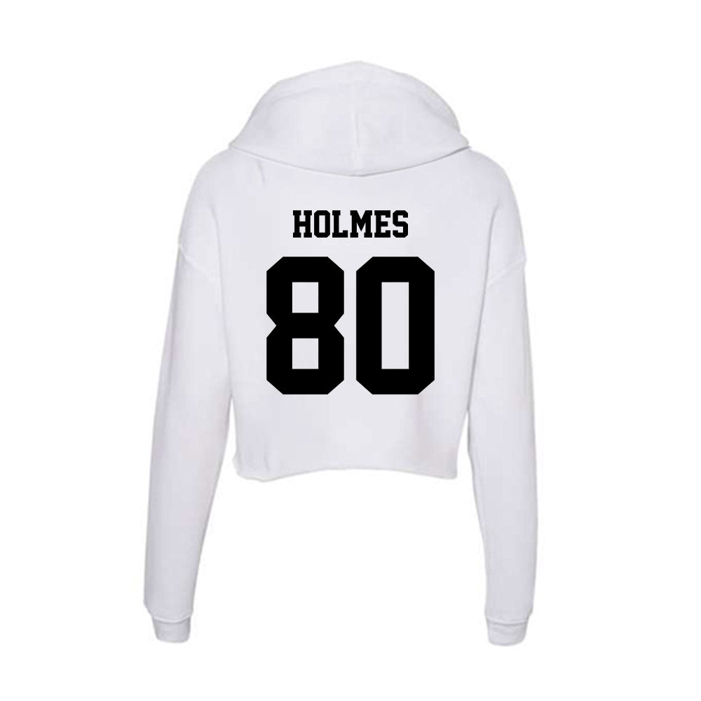 Lamar - NCAA Football : Carter Holmes - Women's Crop Fleece Hoodie-1