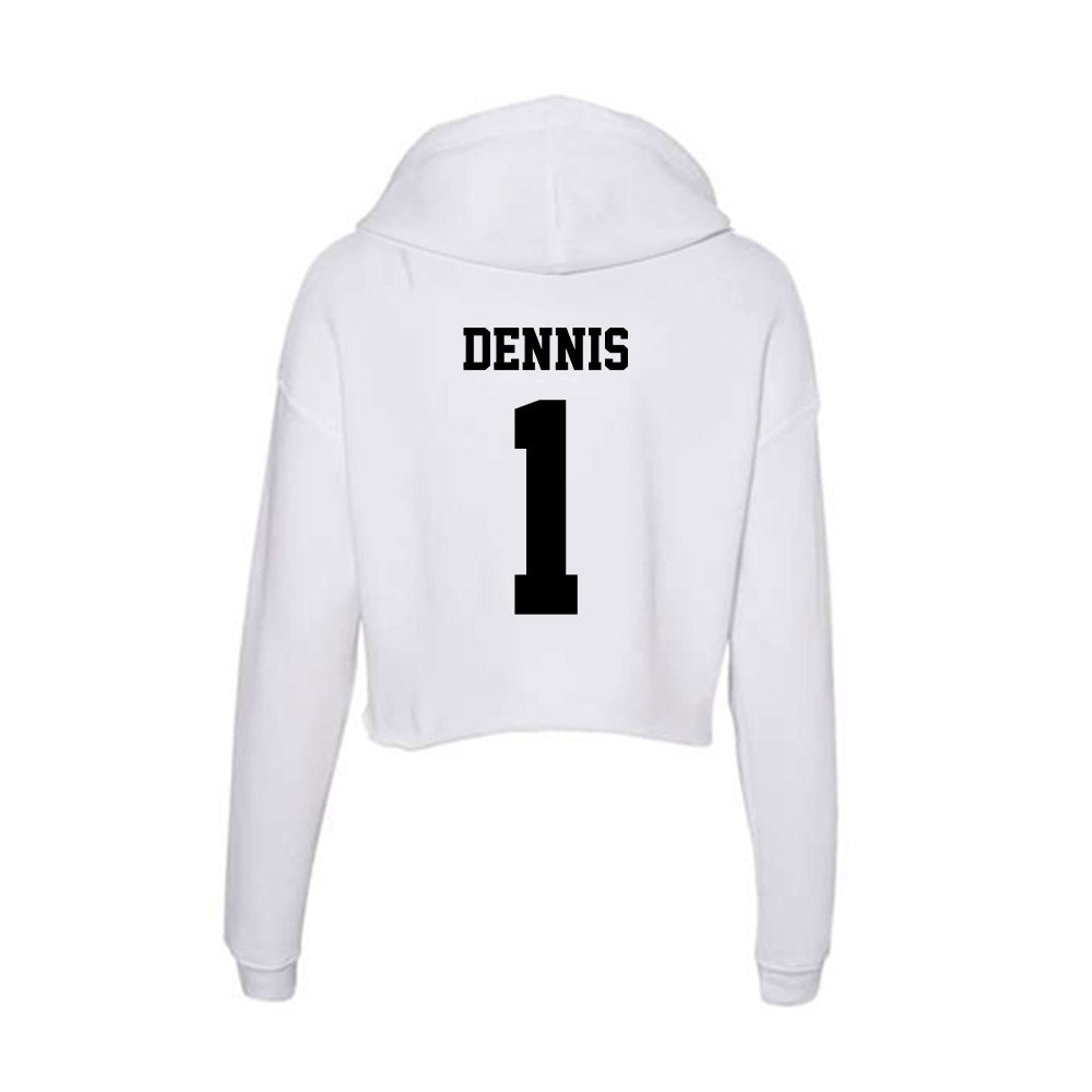 Lamar - NCAA Football : Andre Dennis - Women's Crop Fleece Hoodie-1