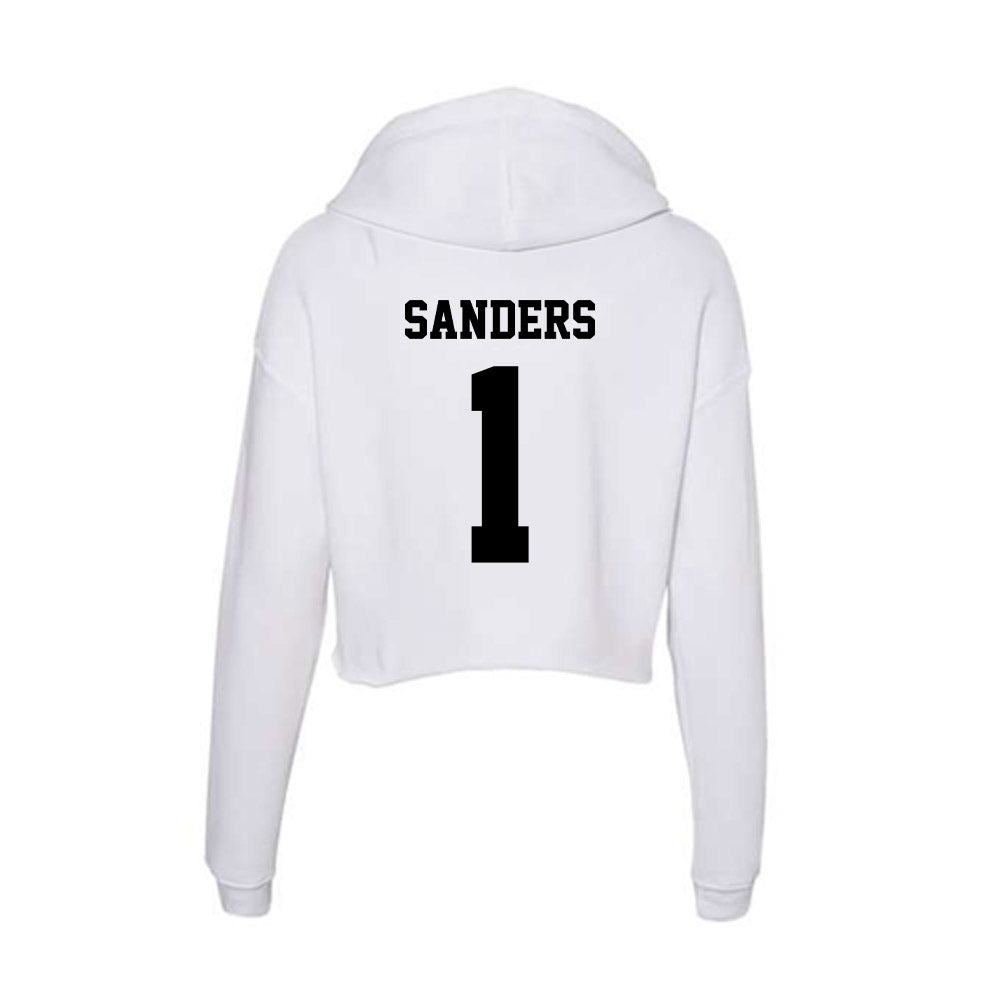 Lamar - NCAA Men's Basketball : Quinton Sanders - Women's Crop Fleece Hoodie-1