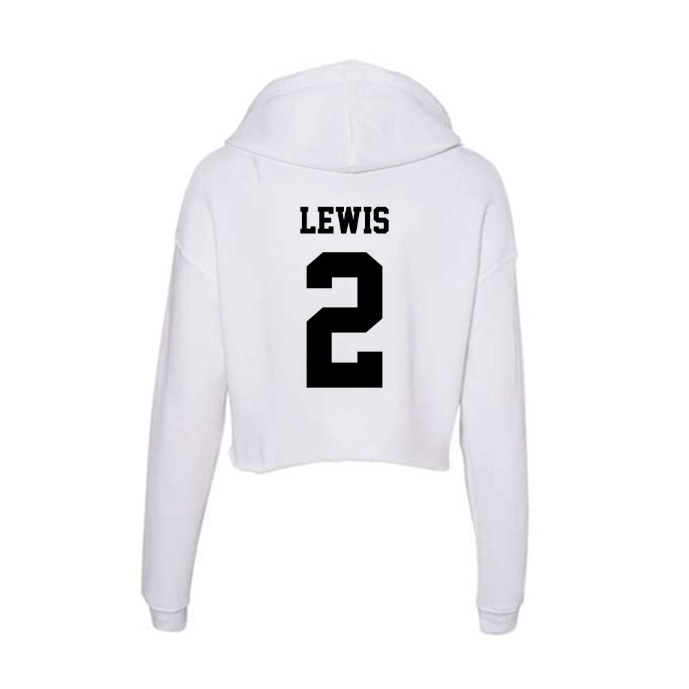 Lamar - NCAA Football : DeJuan Lewis - Women's Crop Fleece Hoodie-1