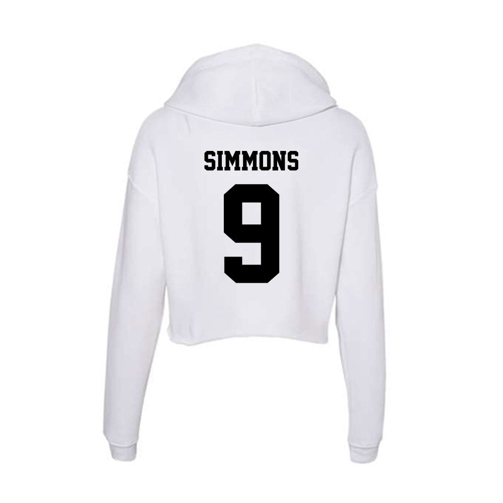 Lamar - NCAA Football : Brit Simmons - Women's Crop Fleece Hoodie-1