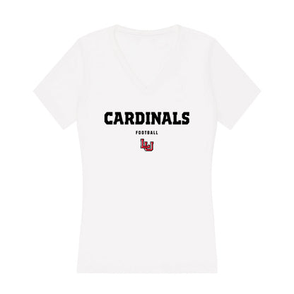 Lamar - NCAA Football : Tyric Berg - Women's V-Neck T-Shirt-0