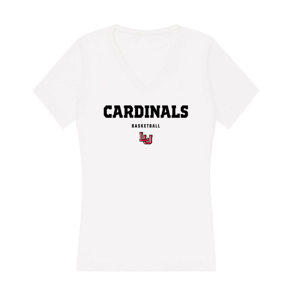 Lamar - NCAA Men's Basketball : Rob Lee Jr - Women's V-Neck T-Shirt-0