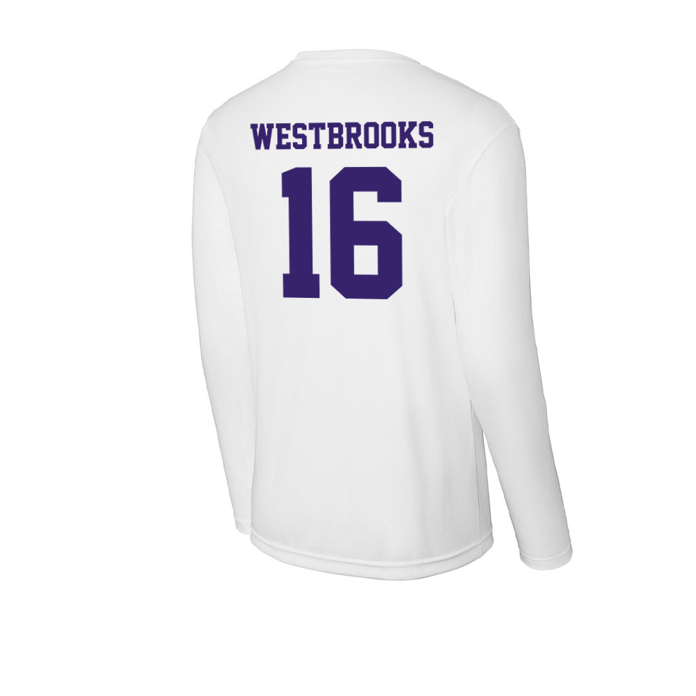 High Point - NCAA Men's Lacrosse : James Westbrooks - Activewear Long Sleeve T-Shirt-1