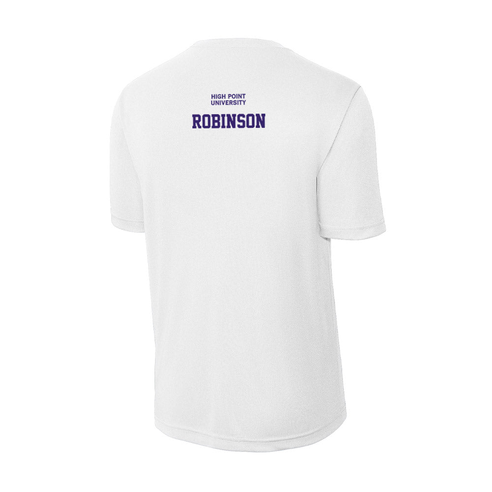 High Point - NCAA Men's Track & Field : A'lajuwan Robinson - Performance T-Shirt-1