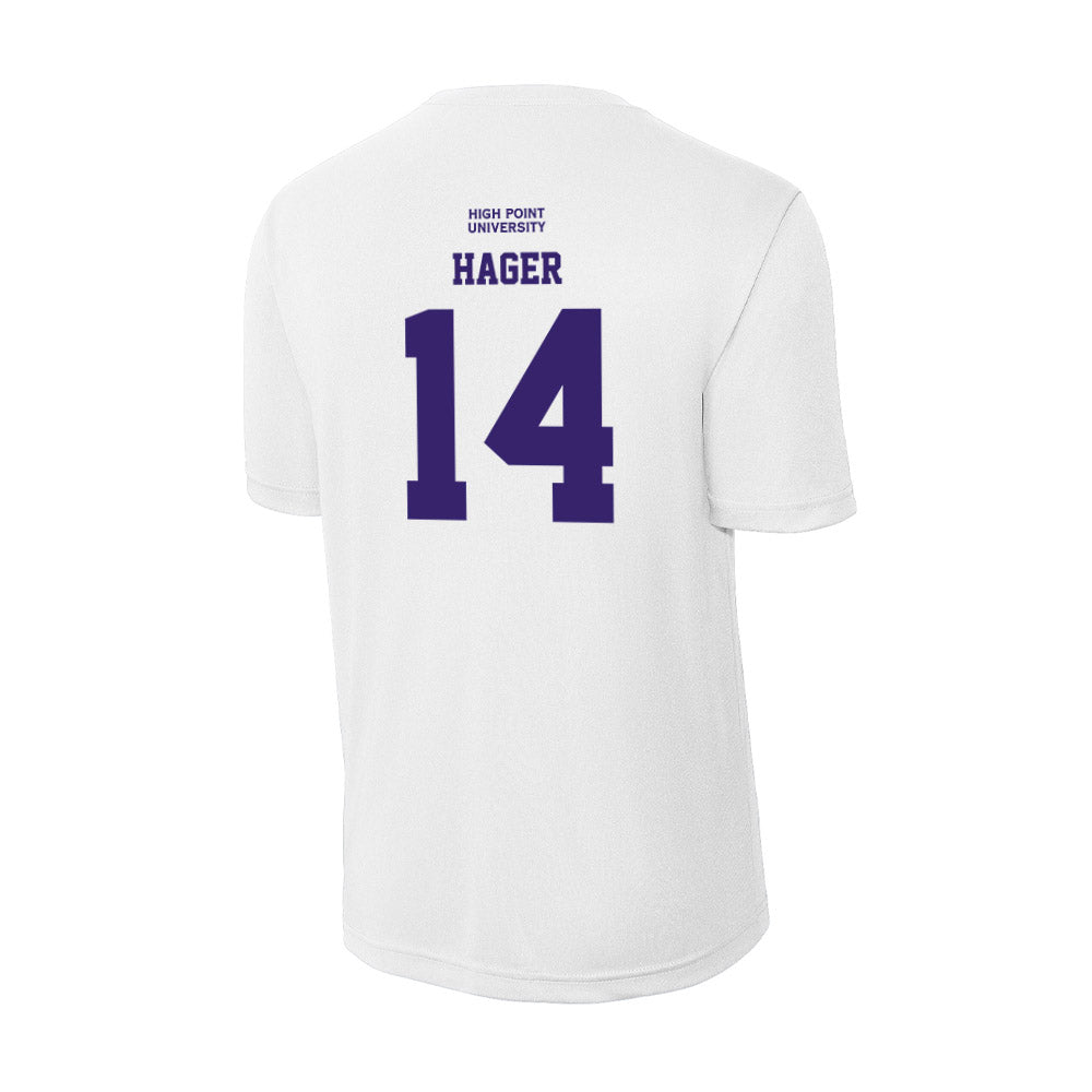 High Point - NCAA Women's Basketball : Anna Hager - Activewear T-Shirt-1