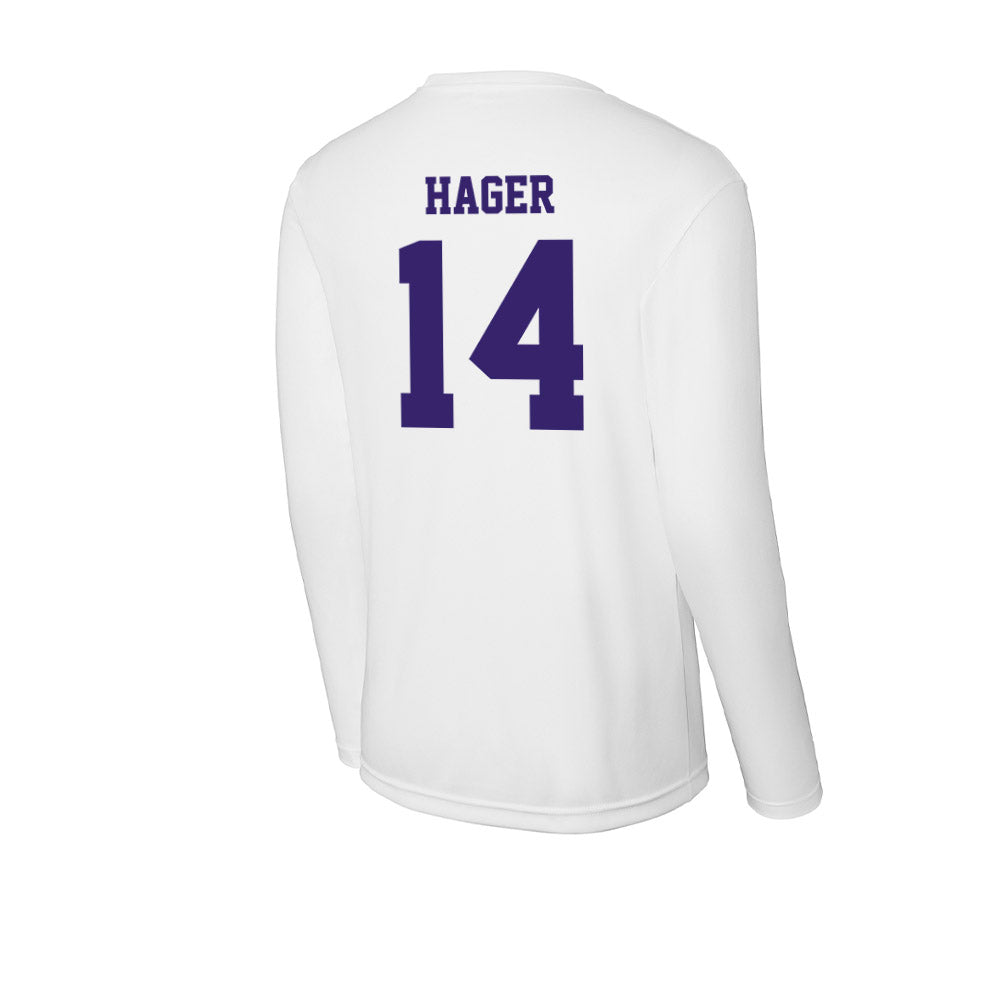 High Point - NCAA Women's Basketball : Anna Hager - Activewear Long Sleeve T-Shirt-1