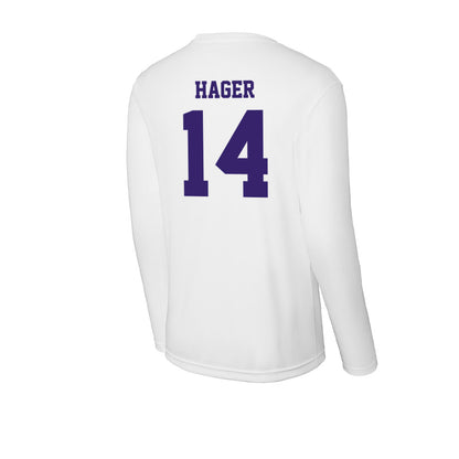 High Point - NCAA Women's Basketball : Anna Hager - Activewear Long Sleeve T-Shirt-1