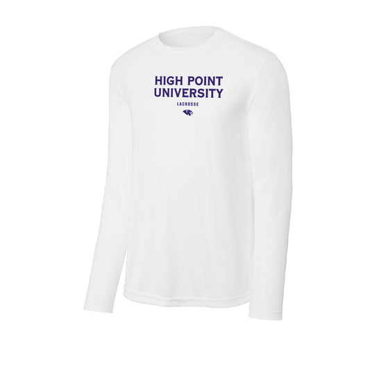 High Point - NCAA Men's Lacrosse : Justin Wixted - Activewear Long Sleeve T-Shirt-0