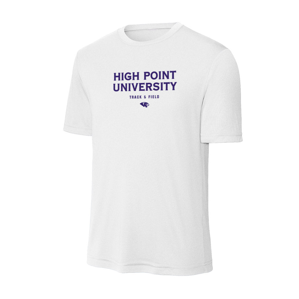 High Point - NCAA Men's Track & Field : A'lajuwan Robinson - Performance T-Shirt-0