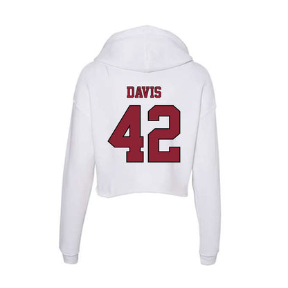 NCCU - NCAA Softball : Jaden Davis - Women's Crop Fleece Hoodie-1