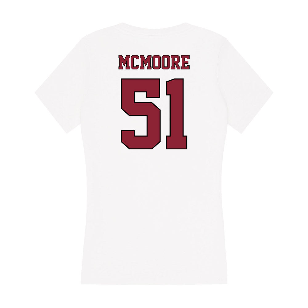 NCCU - NCAA Football : Alexavier McMoore - Women's V-Neck T-Shirt-1