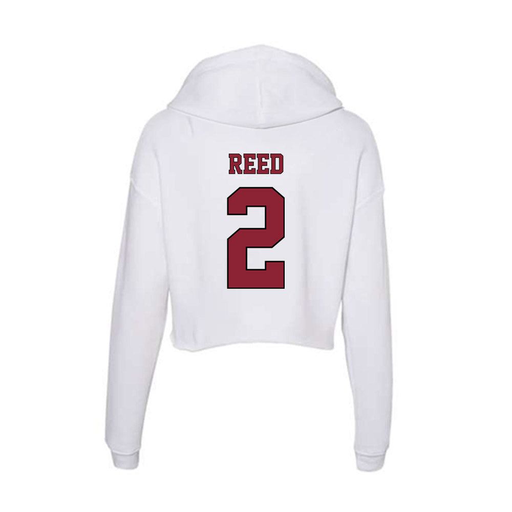 NCCU - NCAA Football : Malcolm Reed - Women's Crop Fleece Hoodie-1