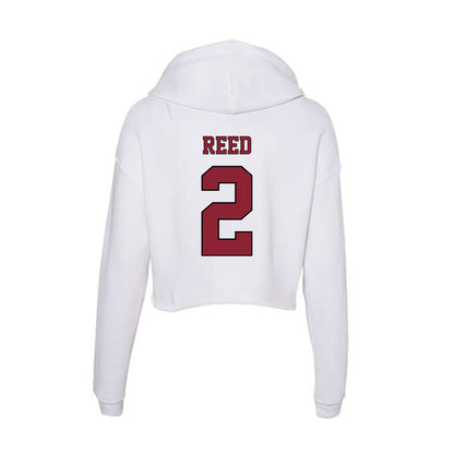NCCU - NCAA Football : Malcolm Reed - Women's Crop Fleece Hoodie-1