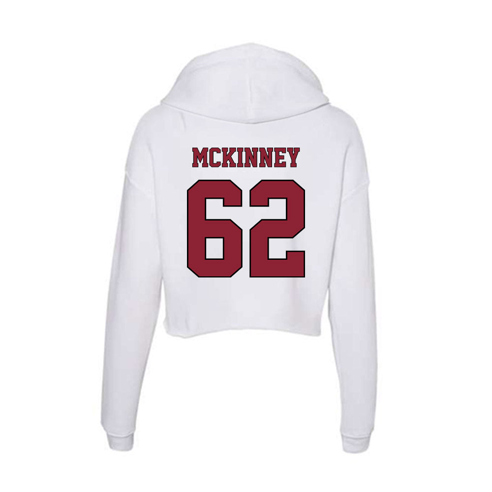 NCCU - NCAA Football : Noah McKinney - Women's Crop Fleece Hoodie-1