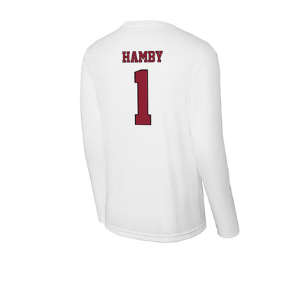 NCCU - NCAA Softball : Jaidyn Hamby - Activewear Long Sleeve T-Shirt