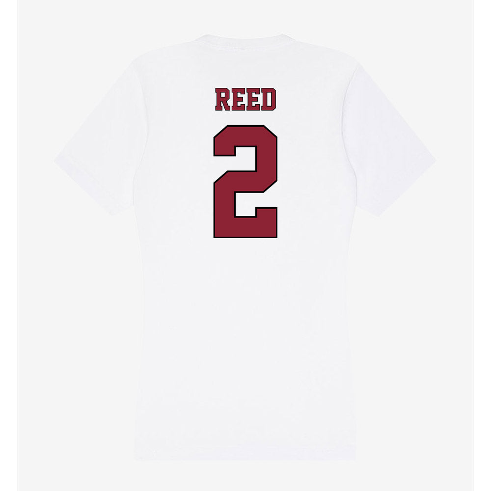 NCCU - NCAA Football : Malcolm Reed - Women's V-Neck T-Shirt-1